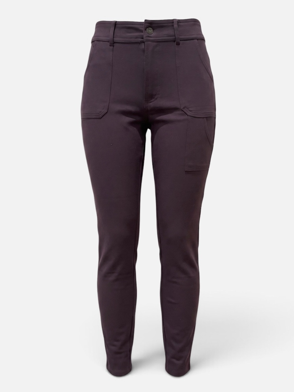 Eddie Bauer High-Rise Utility Skinny Pants in Dark Chocolate Brown